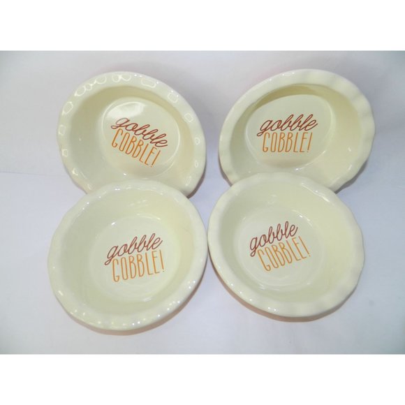 Mini Pie Dish Set Of 4 Individual Serving Casserole, Baking, Shepherds 5.5" Oven - Picture 2 of 10